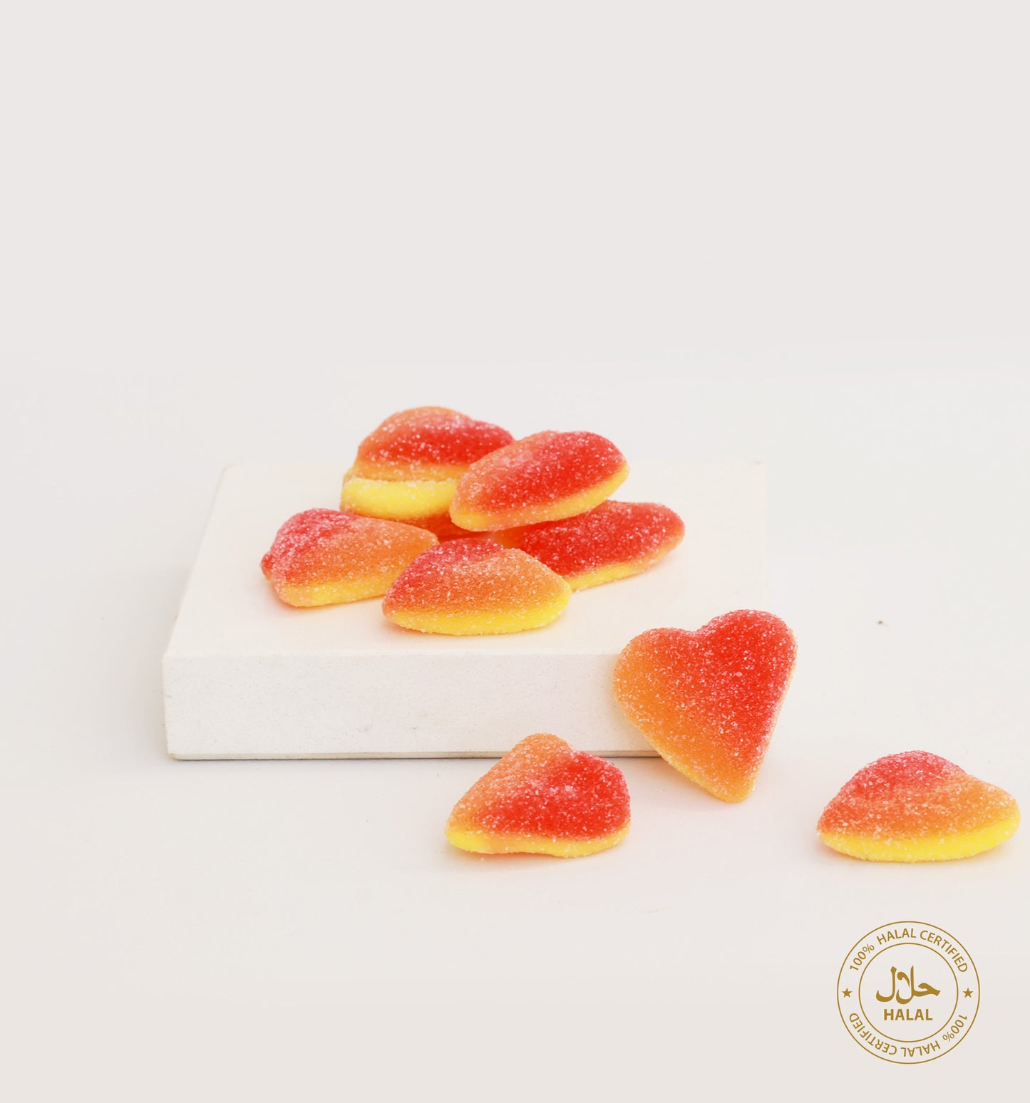 CANDY DELIGHTS: Peach Hearts Jellies