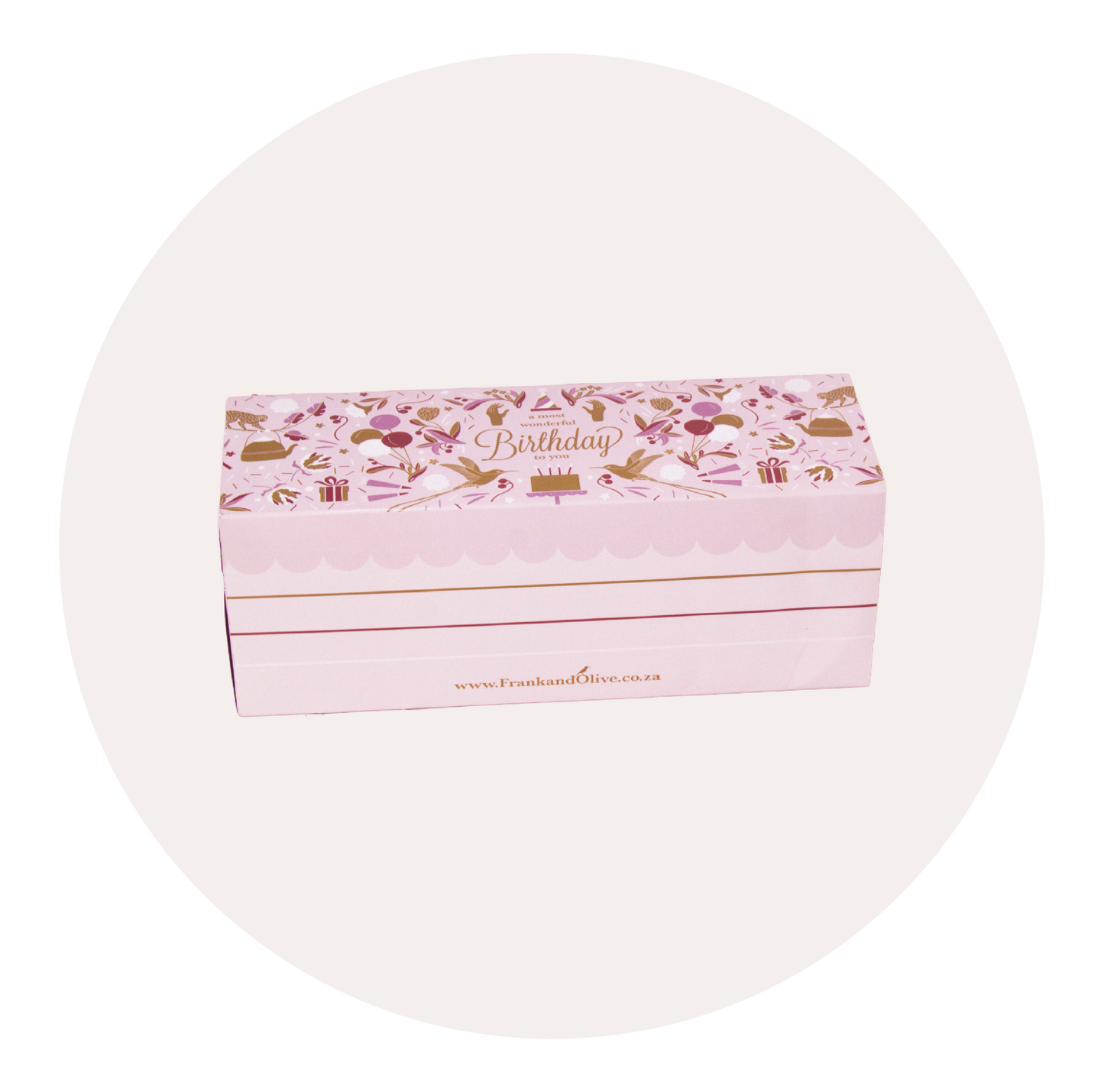 Birthday Pink Sleeve Treat Box